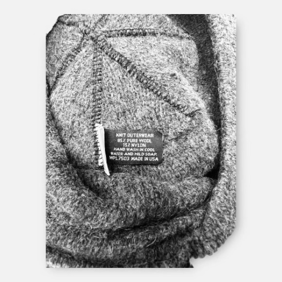 Vintage LL Bean Wool Knit Beret Gray Cabbie Hat Ivy Flat Cap Newsboy Retro USA - Picture 3 of 6